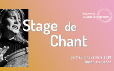 3 au 5 novembre 2023 : Stage de Chant // Chalon-sur-Saône